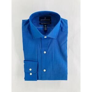 NWT Buttoned Down Blue Classic Long Sleeve Button Down Shirt Men's Size 14.5 32